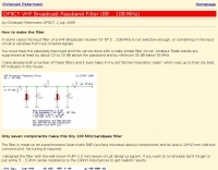 DXZone VHF Broadcast Passband Filter