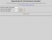 DXZone Coil Inductance Calculator