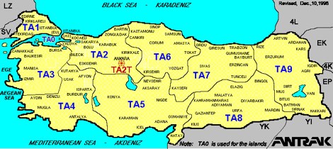 DXZone Ham Map Turkey