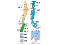 Ham map of Chile