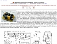 RF Speech Clipper for Yaesu MH-31