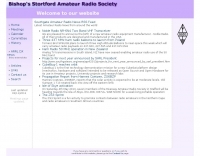 Bishops Stortford Amateur Radio Society