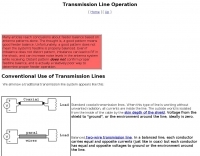 Conventional Use of Transmission Line Picture