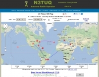 N3TUQ 10 Meter DX Map Picture