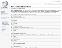 Morse Code abbreviations Picture