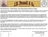 Morse Codes