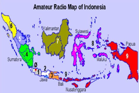 Indonesia Ham Radio Map Picture