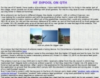 Home made dipole antenna Picture