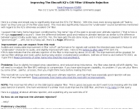Elecraft K2 Improving CW Filter