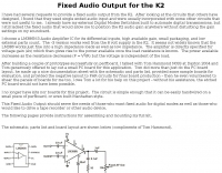 DXZone Fixed Audio Output for the K2