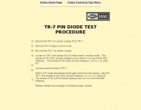 DXZone TR-7 DIODE TEST