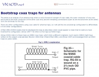Bootstrap coax traps for antennas Picture