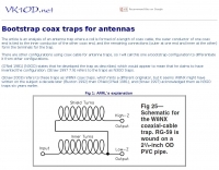 Bootstrap coax traps for antennas