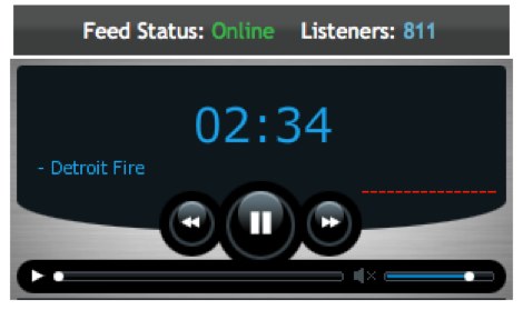 Detroit Fire Department Scanner feed