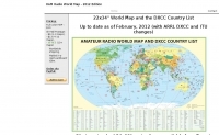 Ham Radio DX Prefix Map 