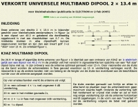 DXZone Shortened multiband dipole