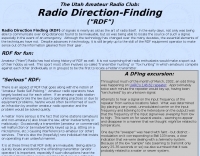 Radio Direction Finding