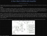 50MHz kW Amplifier