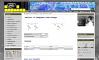 DXZone Constant k Lowpass Filter Design