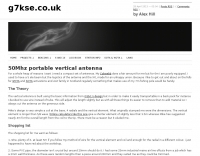 50Mhz portable vertical antenna