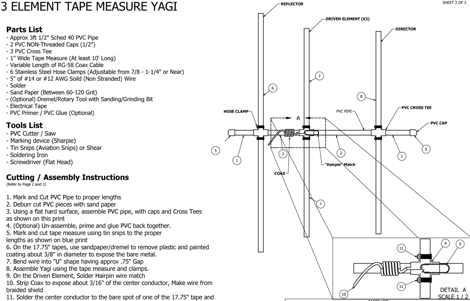 DXZone VHF 3EL Tape Measure Yagi