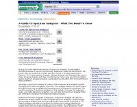 A Guide to Spectrum Analyzers Picture