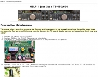 Kenwood TS-690S Maintenance Picture