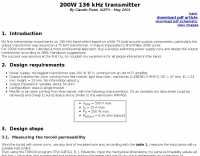 DXZone 200W 136 kHz transmitter