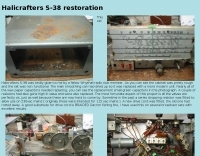 Halicrafters S-38 restoration 