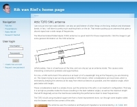 Attic T2FD SWL antenna Picture