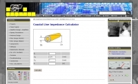 DXZone Coaxial Line Impedance Calculator