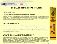 Learning the oscilloscope 