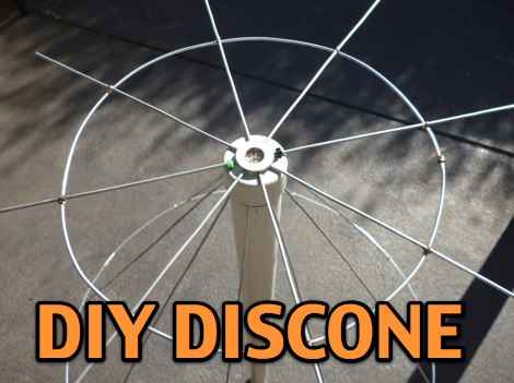 Home Made Discone Antenna Picture