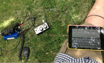 iPad and FT-817 Picture