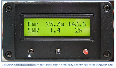 DXZone RF PWR and SWR Meter with Arduino