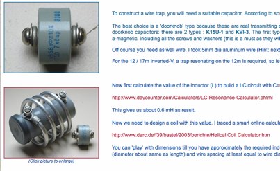 DXZone Low loss Wire Traps