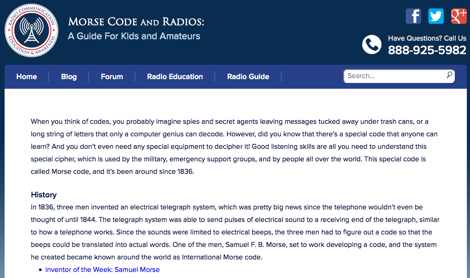 Radio and Morse For Beginners Picture