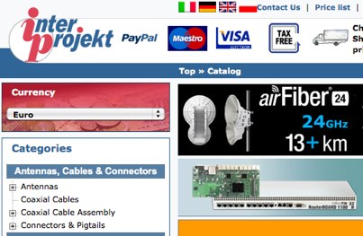 InterProject WiFi Shop Picture