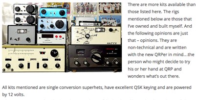 QRP Transceiver Kits Mini-Review Picture