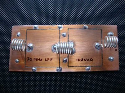 70 MHz low pass filter