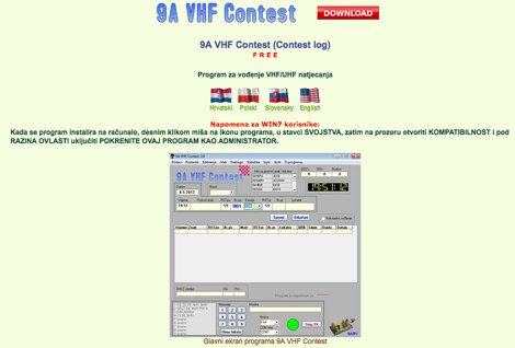 9A VHF Contest Log Picture
