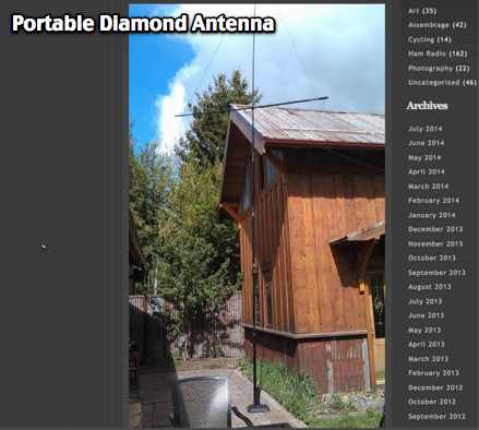 Portable Diamond Antenna Picture