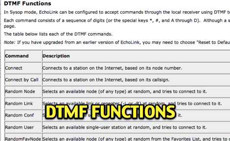 DXZone DTMF Functions