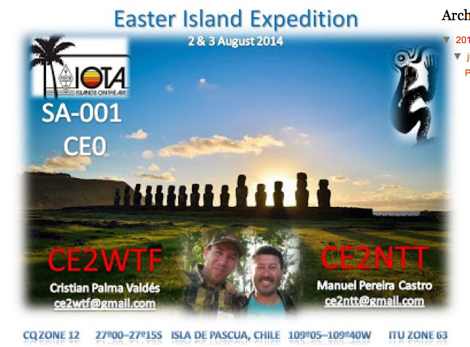 DXZone XR0YNTT Easter Island