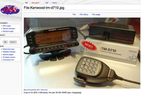 Kenwood TM-D710 at APRS.net Picture
