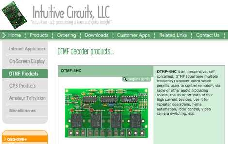 DXZone Intuitive Circuits LLC - DTMF Kits