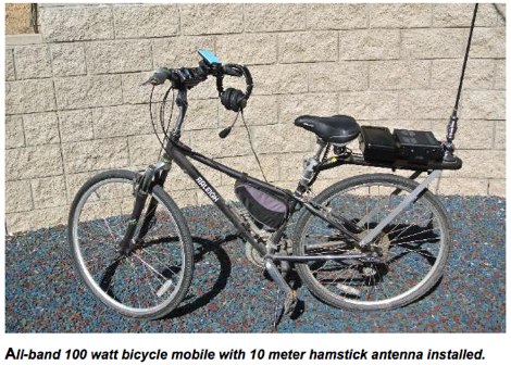 All-band 100 watt bicycle mobile