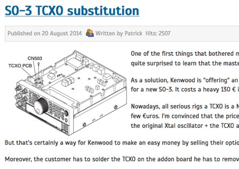 TS-590S SO-3 TCXO substitution 