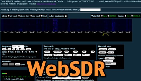 DXZone WebSDR VE1BWV Canada 