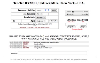 DXZone TenTec RX-320D Online receiver in NY